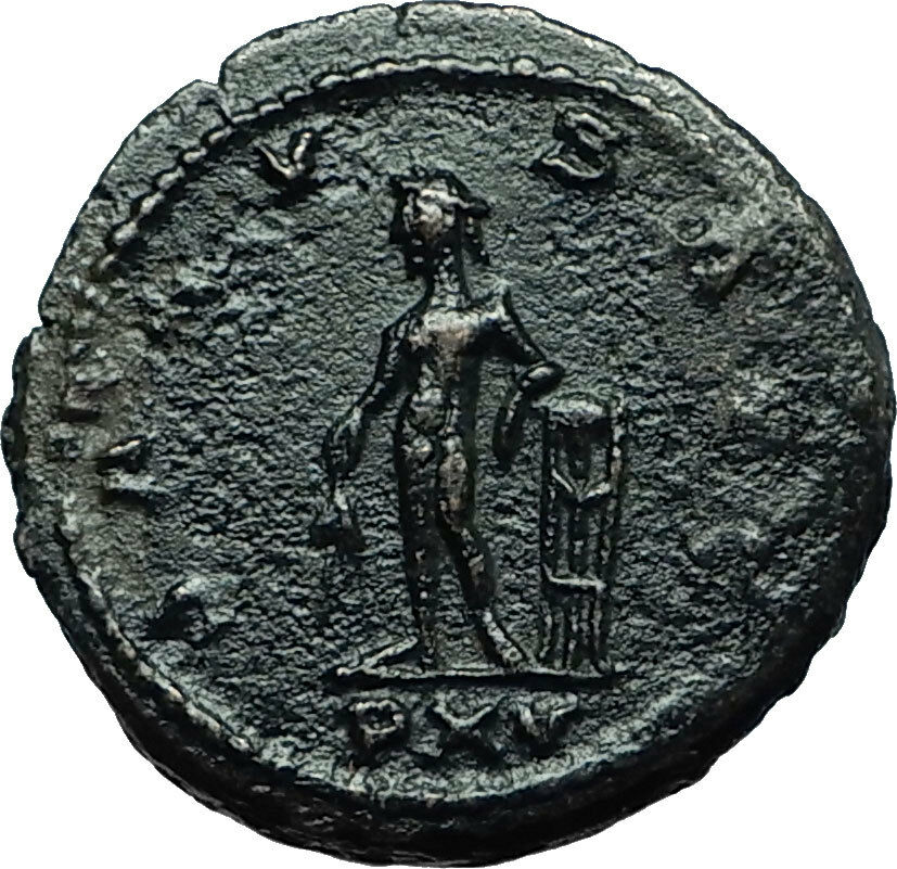 GALLIENUS Authentic Ancient 267AD Antioch Genuine Roman Coin w God APOLLO i66492