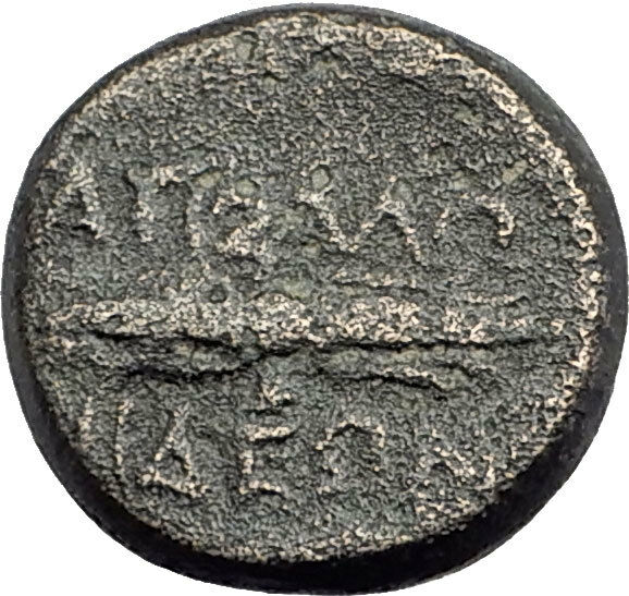 APOLLONIS in LYDIA Authentic Ancient Greek Coin HERCULES Thunderbolt i63679