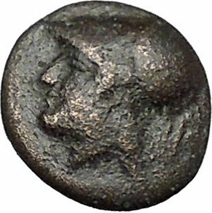 Elaia in Asia Minor 4th-3rdCentBC Ancient Greek Coin Athena Corn-grain i49054