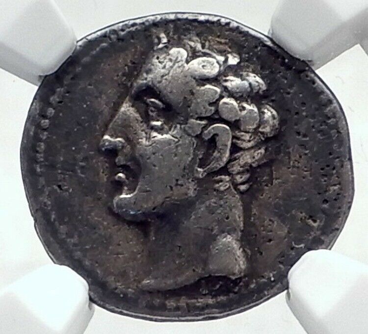 ANTIOCHOS VII Sidetes Ancient 138BC Seleukid Greek Coin w EROS & ISIS Hat i80331