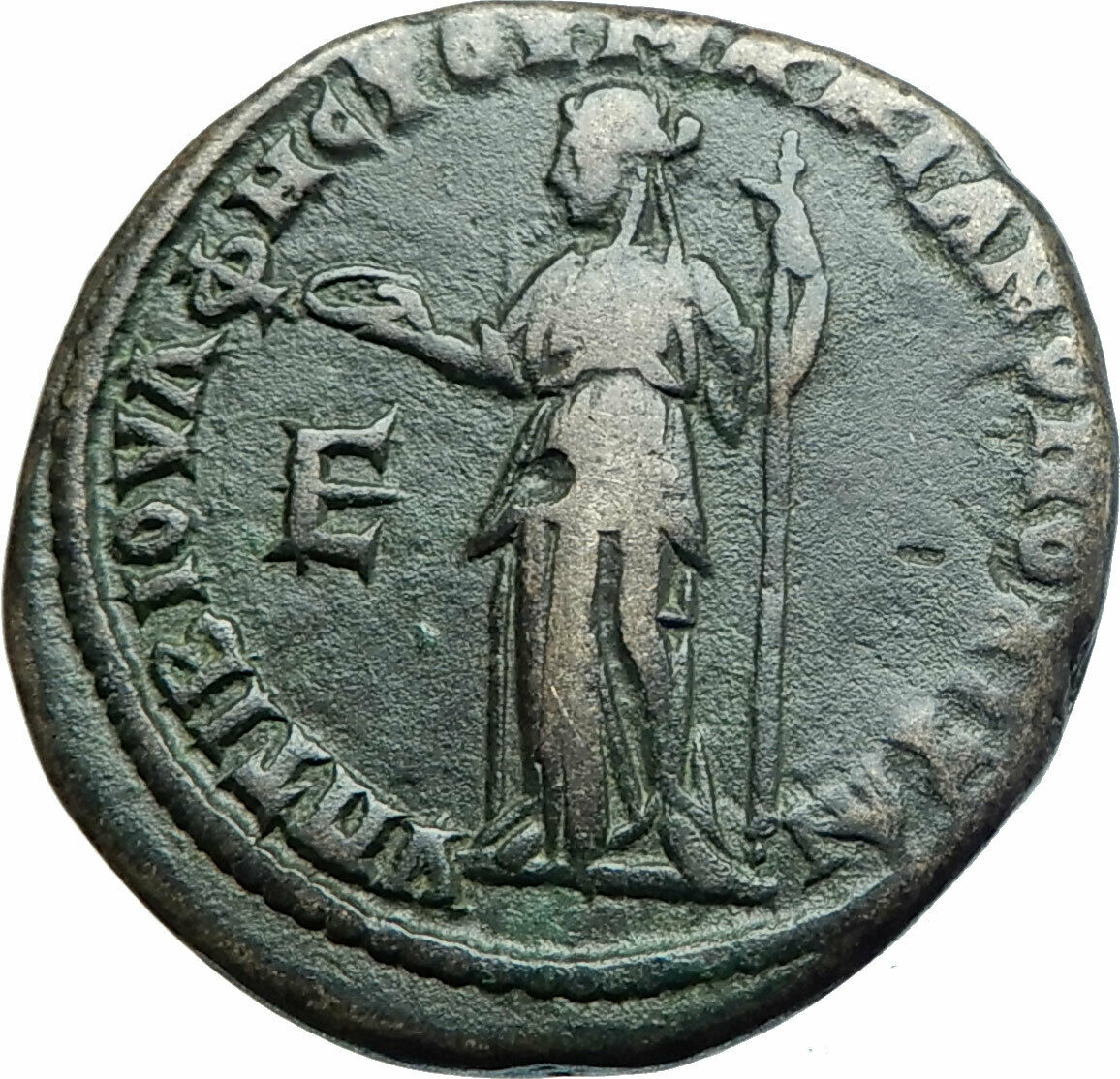 SEVERUS ALEXANDER & JULIA MAESA Marcianopolis Ancient Roman Coin DEMETER i79160