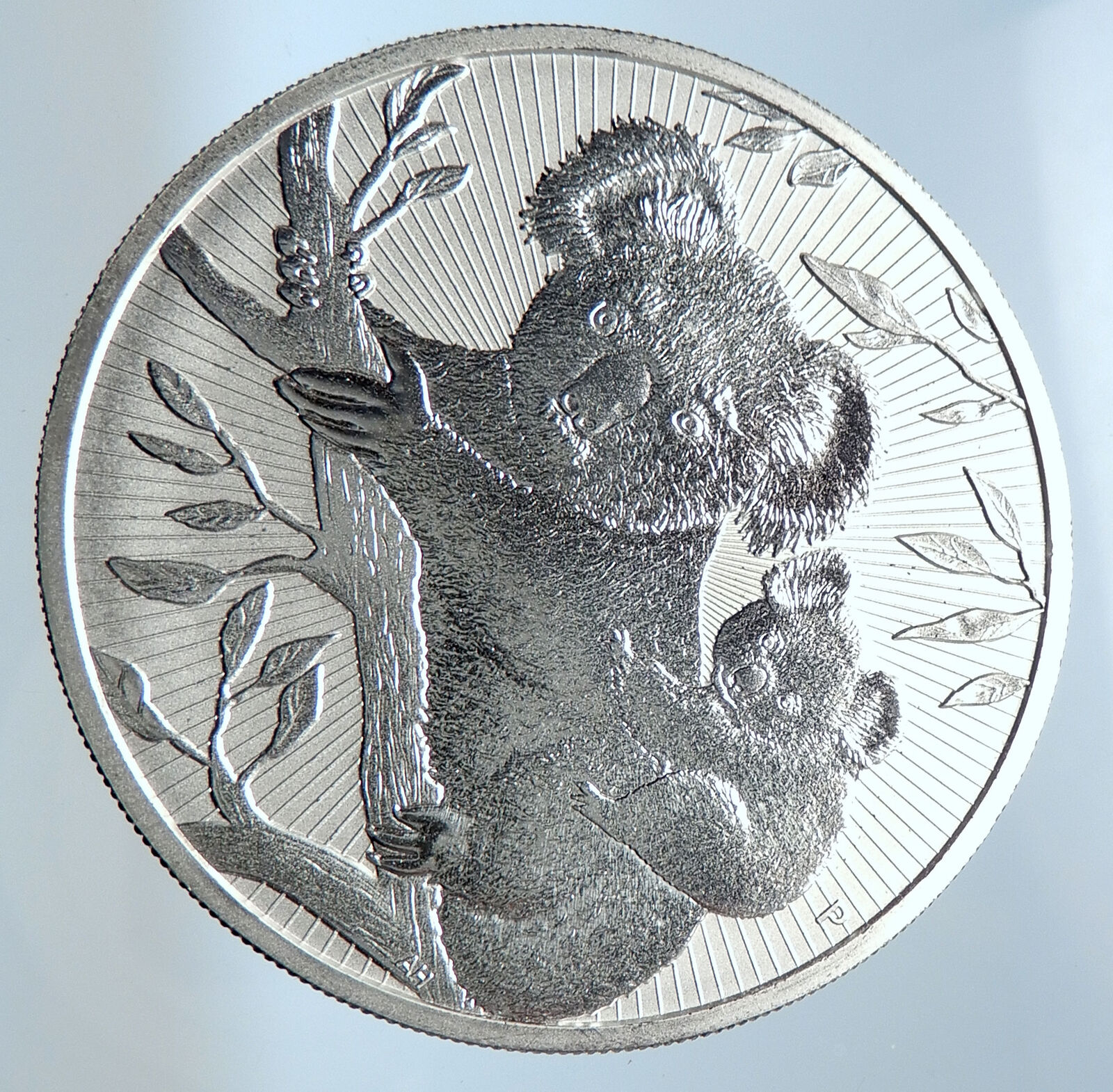 2018 AUSTRALIA Elizabeth II KOALAS Antique Silver 2 OZ $2 Bullion Coin i73863