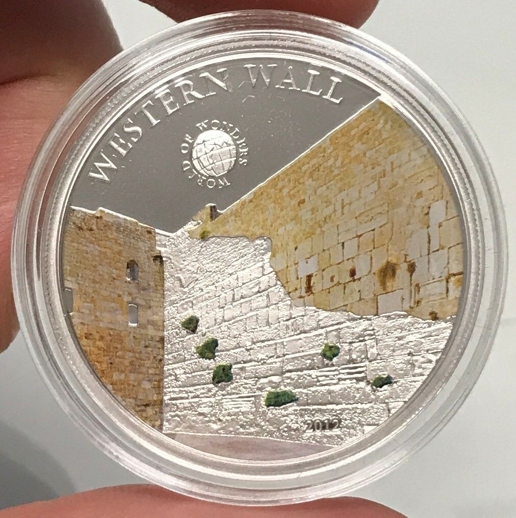 2012 ISRAEL Western Wailing Wall WORLD WONDER Silver Proof Coin of PALAU i65219