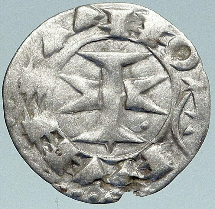 1100AD-1200AD FRANCE Melgueil FEUDAL ANTIQUE Silver Denier Medieval Coin i87311