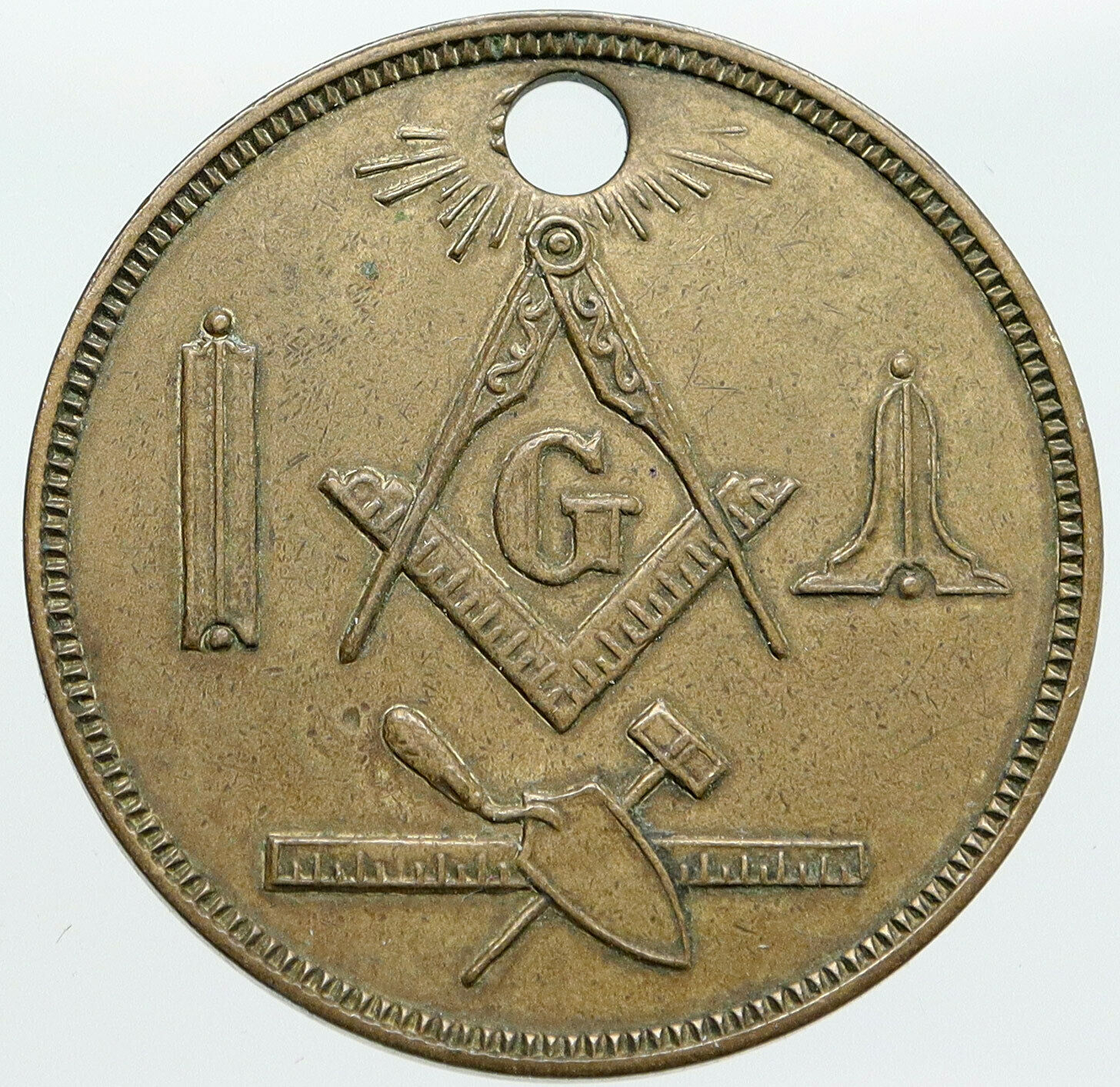 1970 USA Miami Florida MASONIC LODGE No 247 50Y ANNIVERSARY Vintage Medal i87617