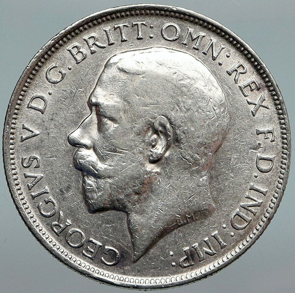 1915 United Kingdom Great Britain GEORGE V Silver Florin 2 Shillings Coin i88025