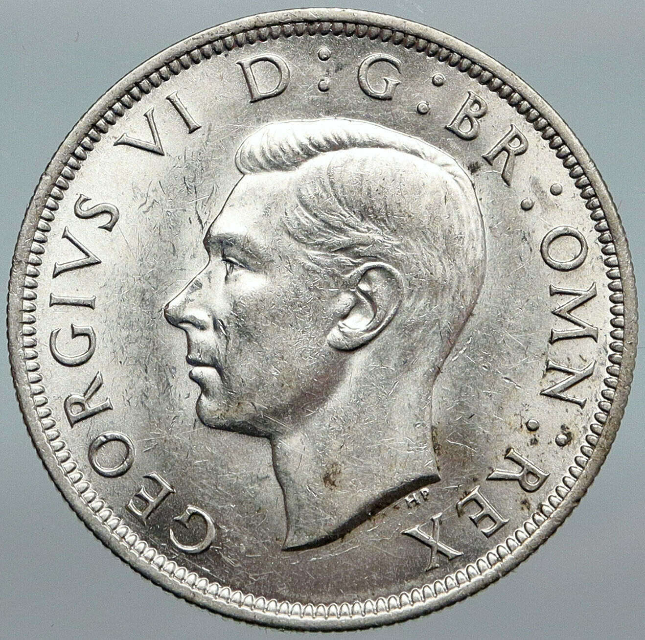 1941 Great Britain United Kingdom UK GEORGE VI Silver Half Crown Coin i88032