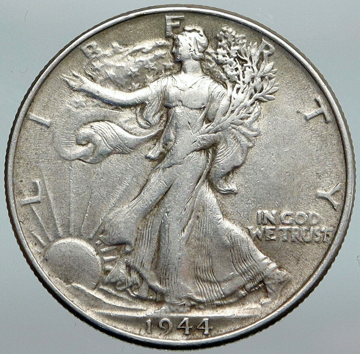 1944 WALKING LIBERTY Half Dollar Bald Eagle United States Silver Coin i88034