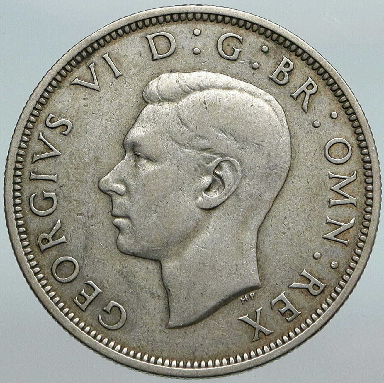 1941 Great Britain United Kingdom UK GEORGE VI Silver Half Crown Coin i88023