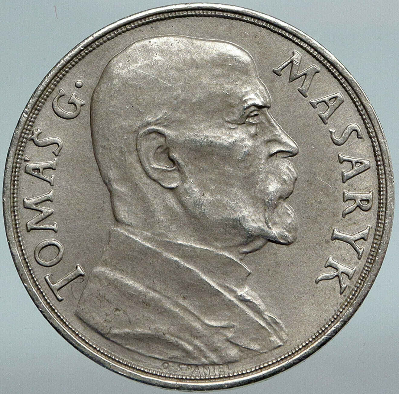 1935 CZECH REPUBLIC Czechoslovakia Tomas G. Masaryk Old Silver Medal i88167