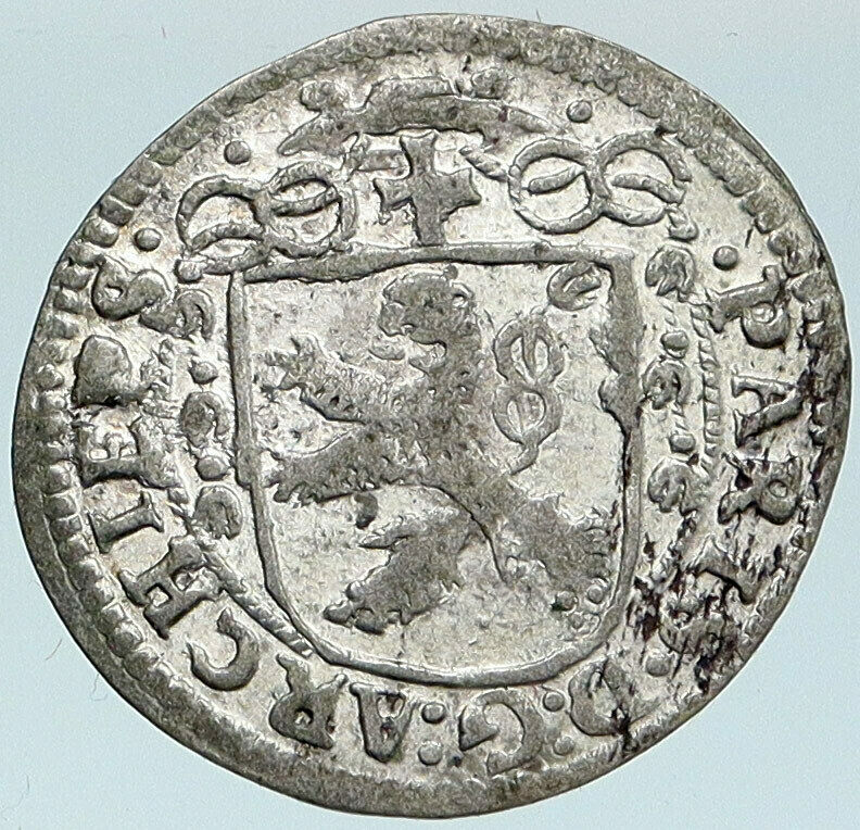 1625 AUSTRIA Salzburg ARCHBISHIOP PARIS OF LODRON Shield Silver 2 Kr Coin i88152