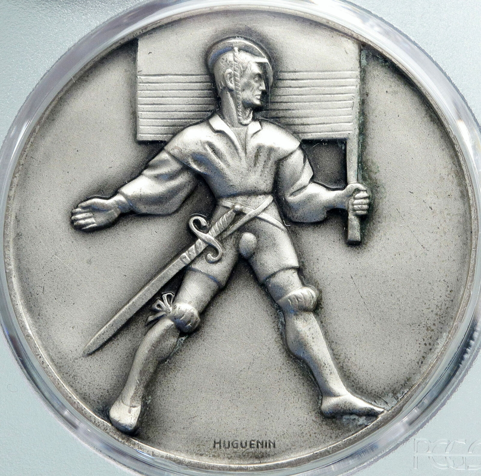 1960 SWITZERLAND Lucerne SHOOTING FESTIVAL 50mter Swiss Silver Medal PCGS i87738