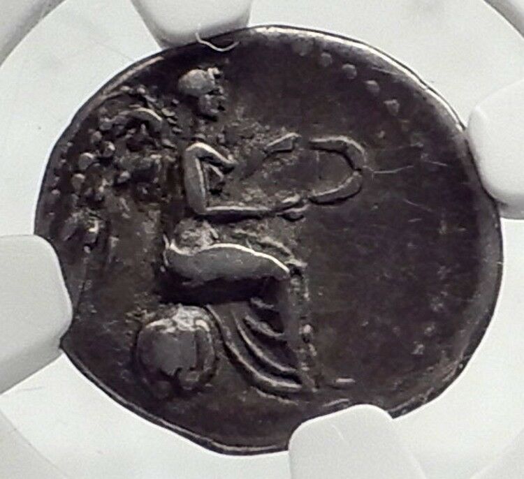 VESPASIAN Authentic Ancient Silver Caesarea Cappadocia Roman Coin NGC i72403