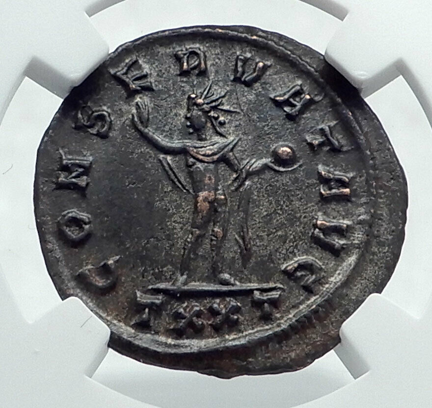 PROBUS Authentic Ancient 276AD Ticinum Genuine Roman Coin SOL SUN GOD NGC i81651