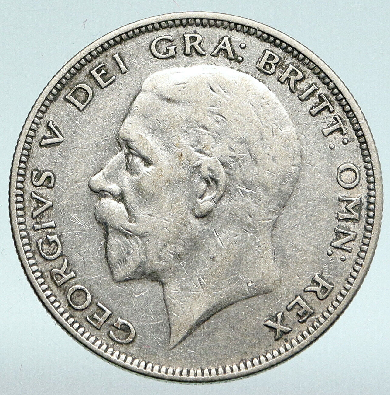 1936 Great Britain United Kingdom UK King GEORGE V Silver Half Crown Coin i89443