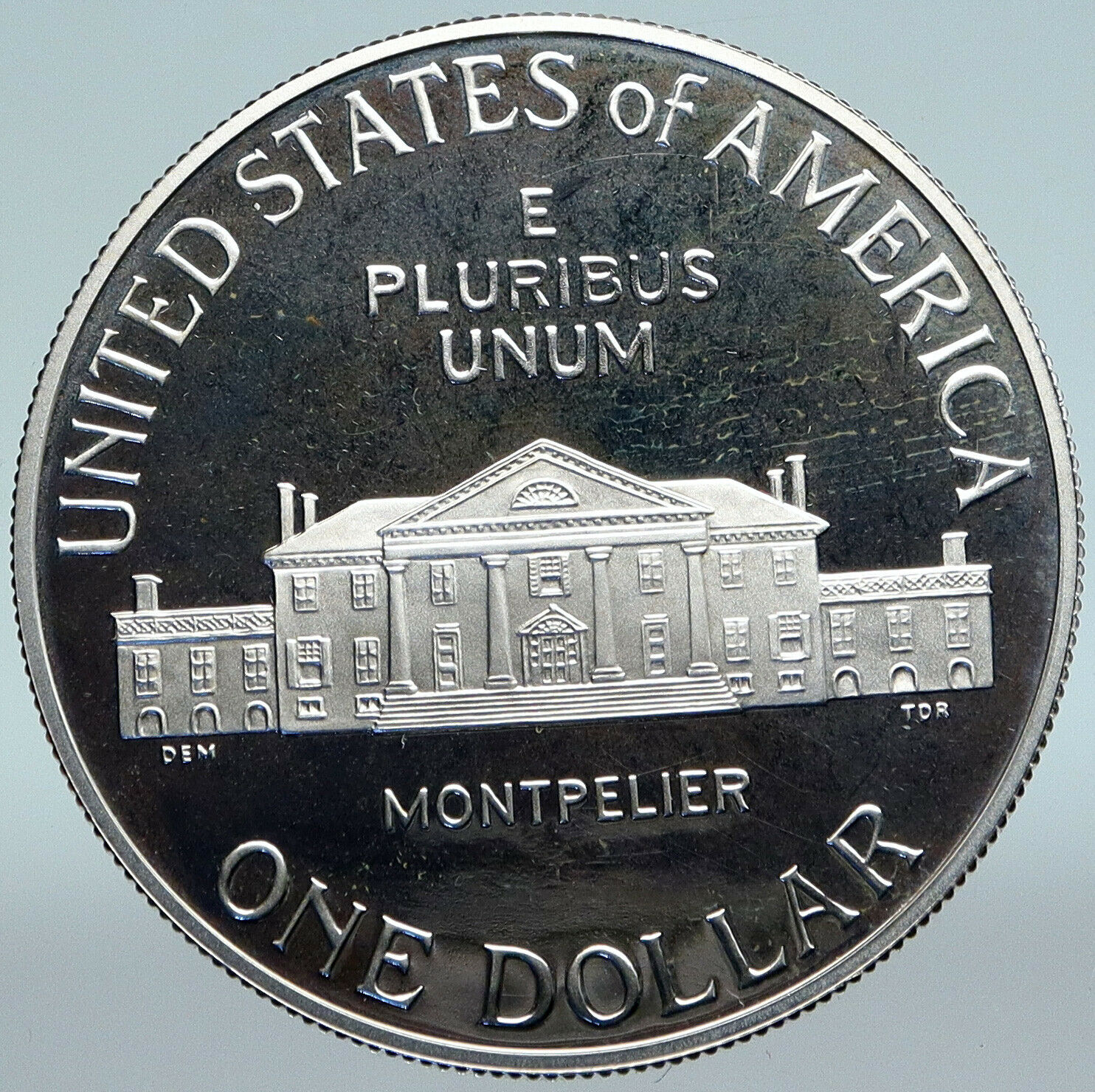 1993 USA United States JAMES MADISON Montpelier Proof Silver Dollar Coin i89636