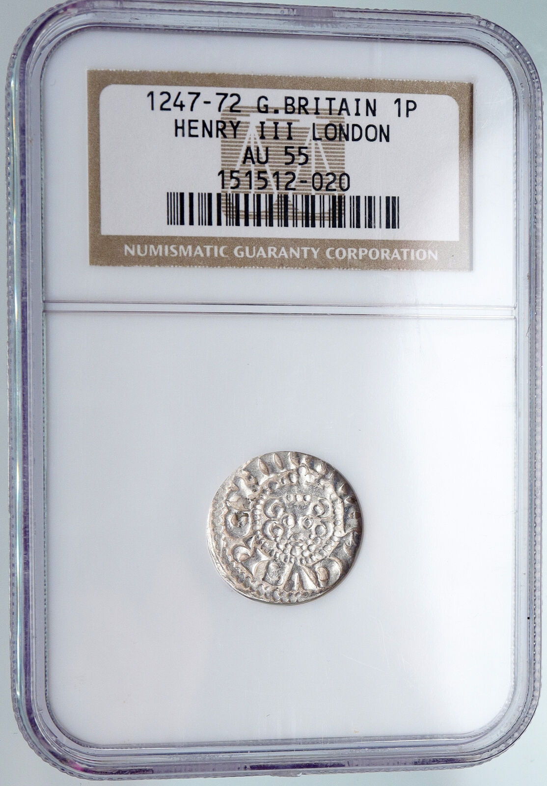 1247AD ENGLAND Great Britain UK King HENRY III Old Silver Penny Coin NGC i89734