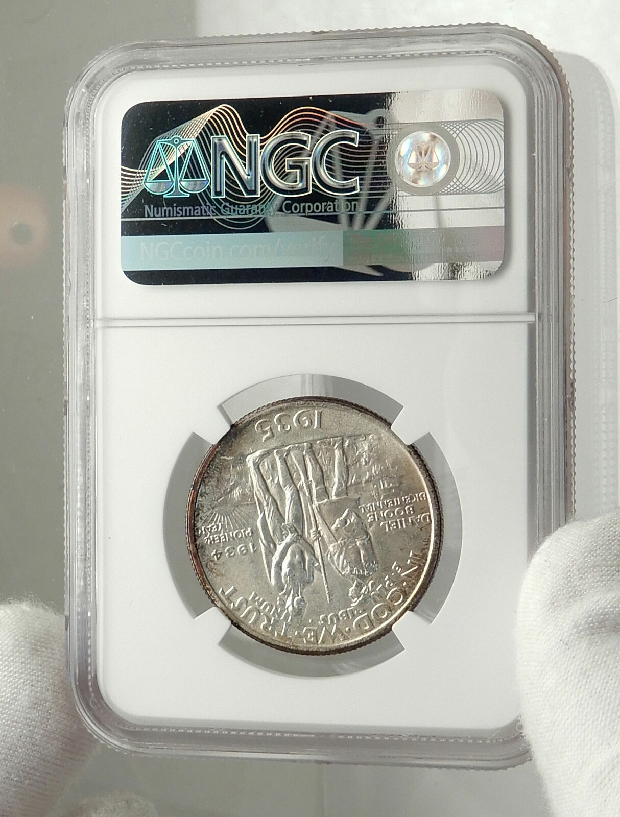 1935 DANIEL BOONE 200th Commemorative US Silver Half Dollar Coin NGC MS i76473