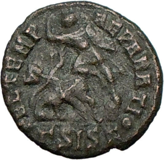 CONSTANTIUS II Constantine the Great son Ancient Roman Coin Horse man i25471