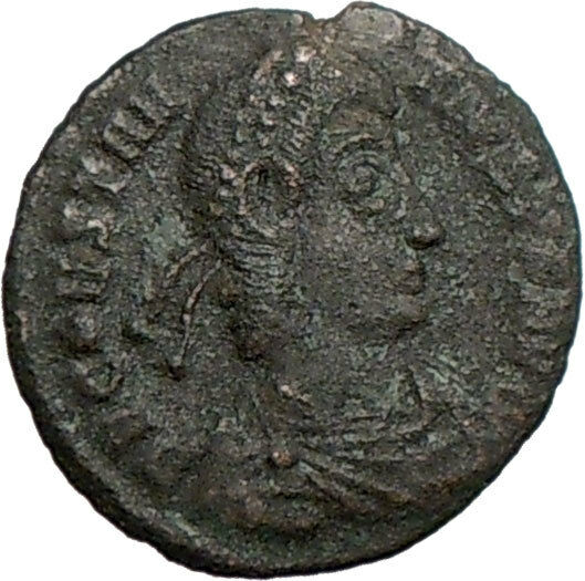 CONSTANTIUS II Constantine the Great son Ancient Roman Coin Horse man i25471