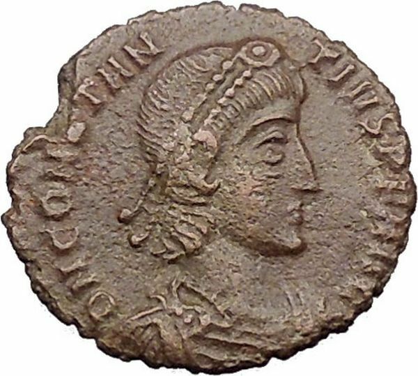 CONSTANTIUS II Constantine the Great son Ancient Roman Coin Horse man i30966