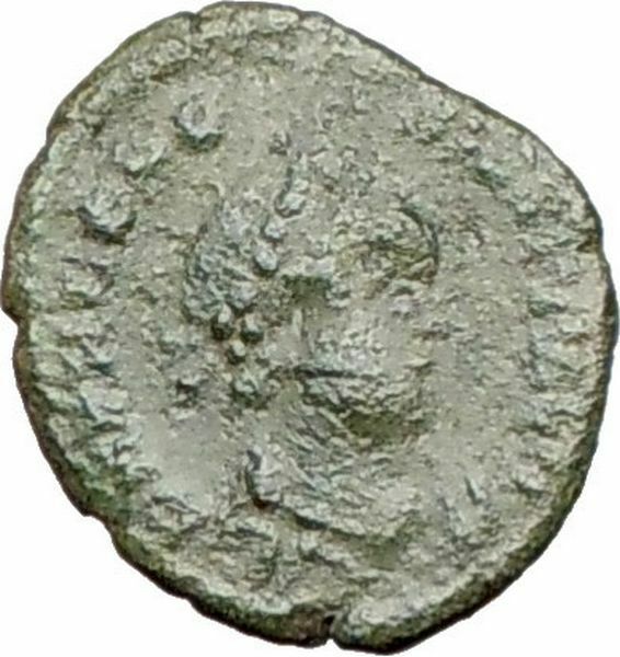 THEODOSIUS I the Great 383AD Ancient Roman Coin CROSS Victory Nike i25307