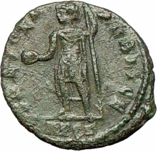 Constantius II w globe Constantine the Great son son Ancient Roman Coin i27873