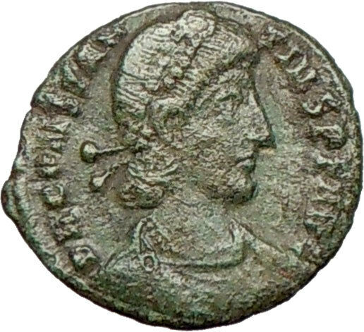 Constantius II w globe Constantine the Great son son Ancient Roman Coin i27873