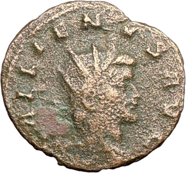 GALLIENUS son of Valerian I 267AD Rare Ancient Roman Coin Antelope i27426