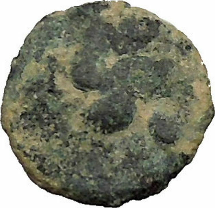 BERYTOS in PHOENICIA 218AD Satyr Marsyas Galley Ship Ancient Greek Coin i36678