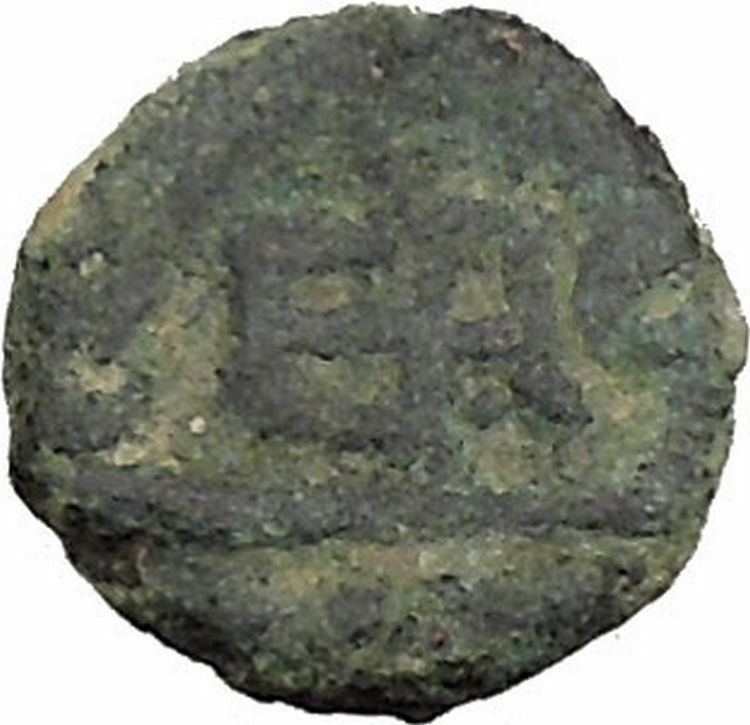 BERYTOS in PHOENICIA 218AD Satyr Marsyas Galley Ship Ancient Greek Coin i36678