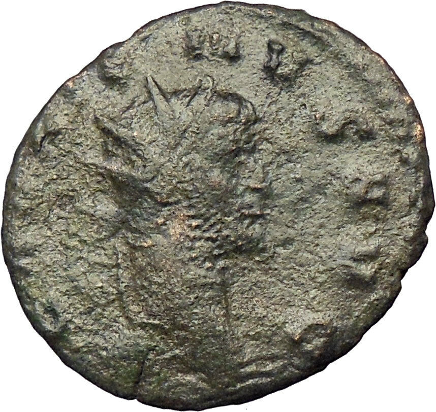 GALLIENUS son of Valerian I Sole rule Rare Ancient Roman Coin Antelope i29053