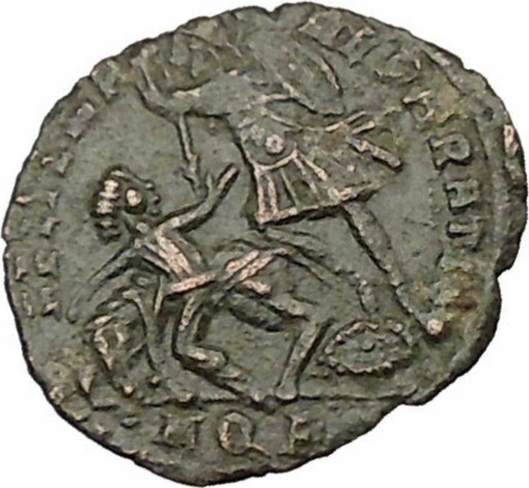 CONSTANTIUS II son of Constantine the Great Roman Coin Battle Horse man i39373