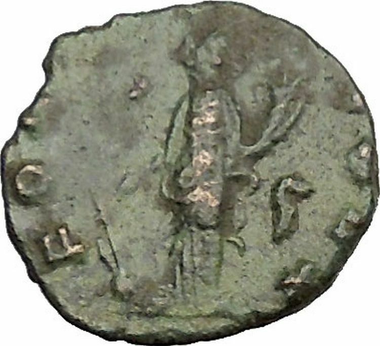 GALLIENUS son of Valerian I Ancient Roman Coin Fortuna Luck Cult i39369