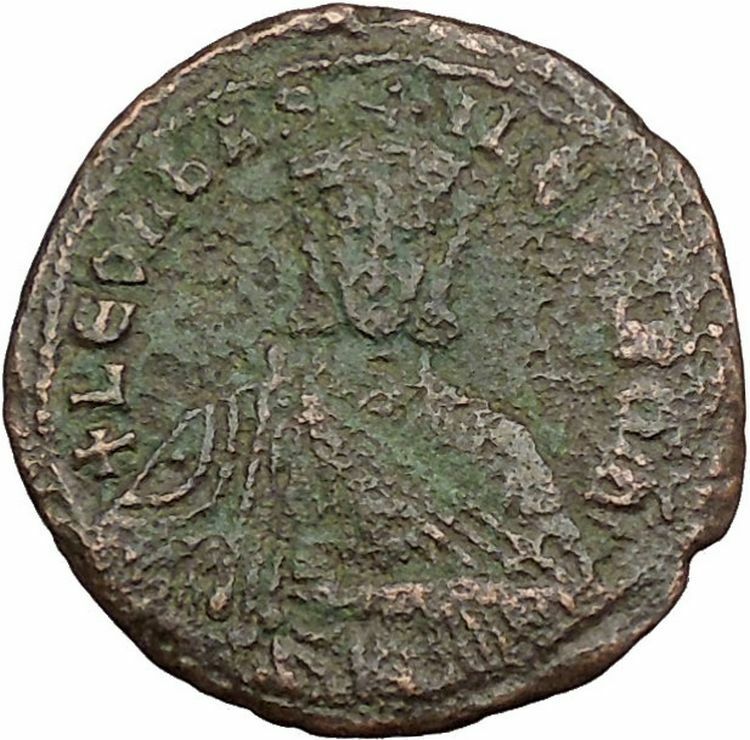 Leo VI, the Wise w purple silk roll 886AD Ancient Medieval Byzantine Coin i39428