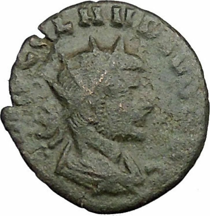 Claudius II Gothicus 268AD Ancient Roman Coin Ares Mars War God Cult i39361