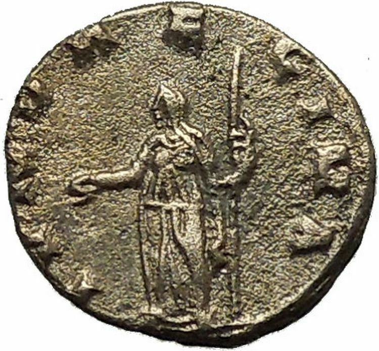 SALONINA daughter in law of Valerian I Silver Ancient Roman Coin Juno i40001