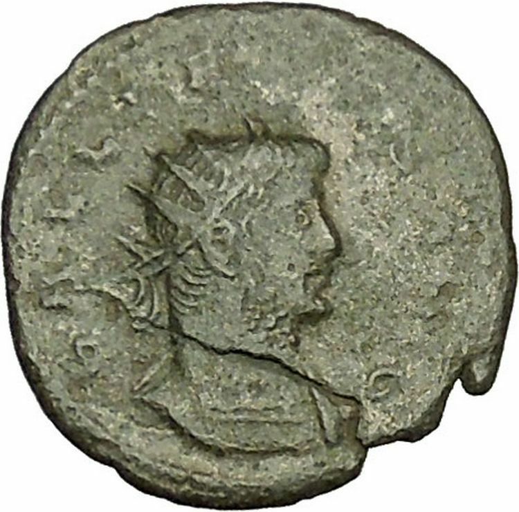 Gallienus Valerian I son Ancient RARE Roman Coin Virtus Cult i40403