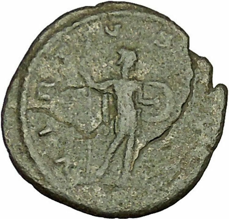 Gallienus Valerian I son Ancient RARE Roman Coin Virtus Cult i40403