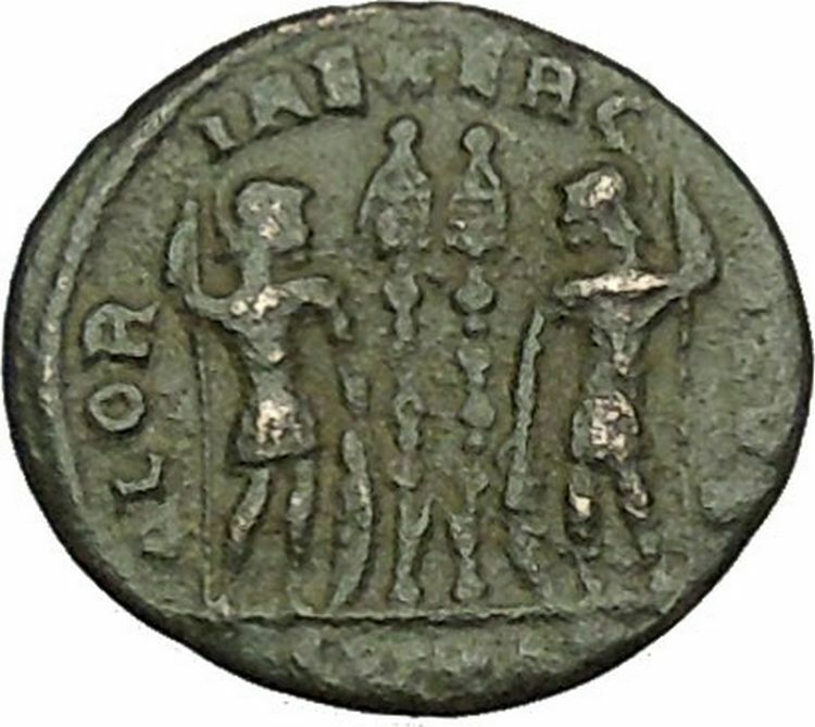 CONSTANTINE II Constantine the Great son Roman Coin Glory of Army i40401