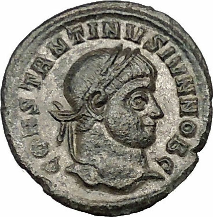 CONSTANTINE II Jr Constantine the Great son Ancient Roman Coin Wreath i40649