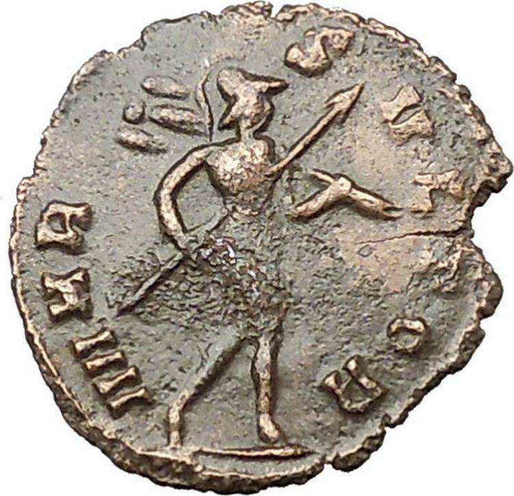 Claudius II Gothicus 268AD Ancient Roman Coin Ares Mars War God Cult i40810