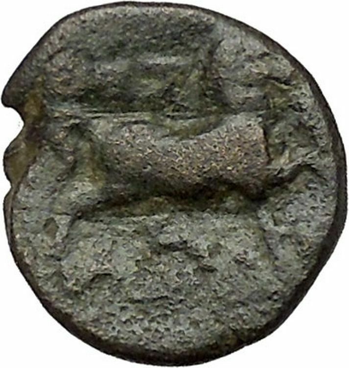 THESSALIAN LEAGUE Larissa 196BC Greek Coin ATHENA Cult Horse i41116