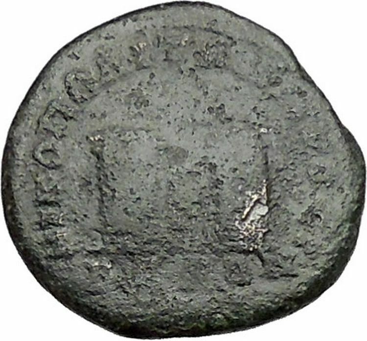 ELAGABALUS 218AD Nicopolis ad Istrum Legionary Camp Gate Roman Coin i41497