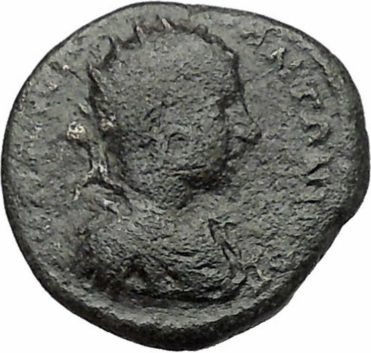 ELAGABALUS 218AD Nicopolis ad Istrum Legionary Camp Gate Roman Coin i41497