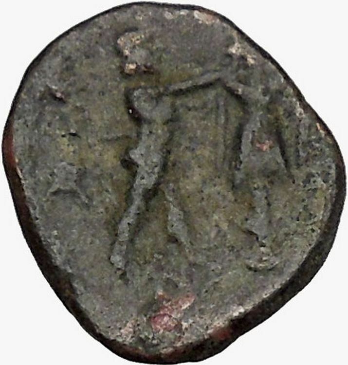 Antigonos II Gonatas Macedonian King Ancient Greek coin Athena PAN Cult i43354