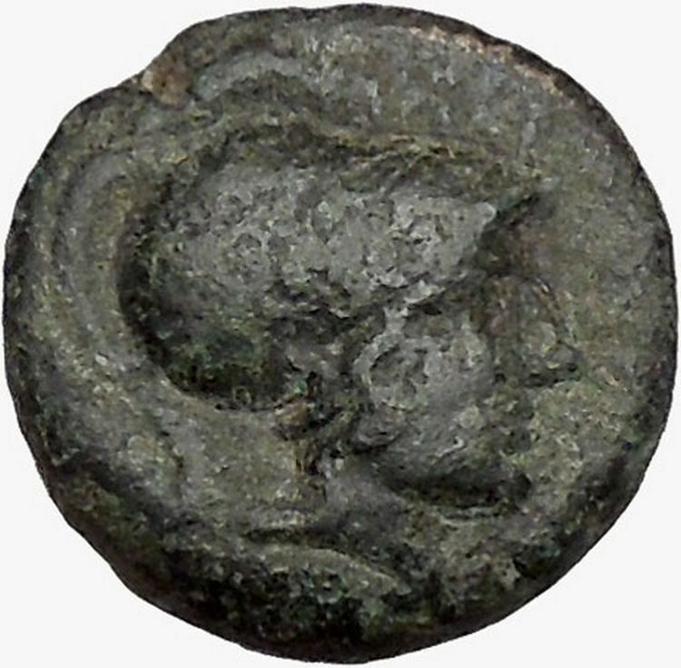 THESSALIAN LEAGUE Larissa 196BC Greek Coin ATHENA APOLLO Healer Cult i43390