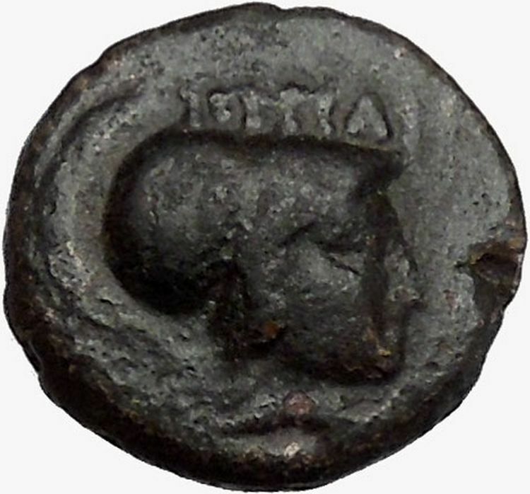 THESSALIAN LEAGUE Larissa 196BC Greek Coin ATHENA APOLLO Healer Cult i43388