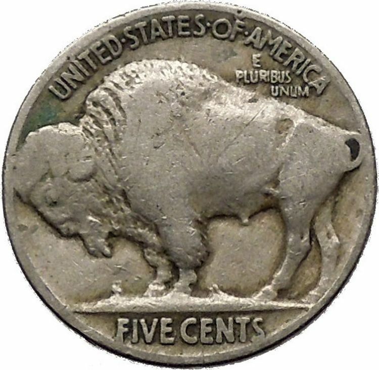 1926 BUFFALO NICKEL 5 Cents of United States of America USA Antique Coin i43681