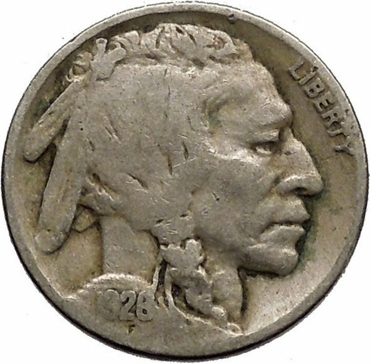 1926 BUFFALO NICKEL 5 Cents of United States of America USA Antique Coin i43681